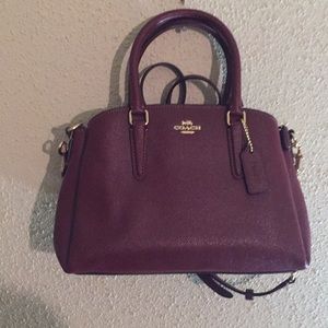 Coach Mini Wine Color Carryall (New With Tags)